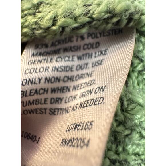 St. John’s Bay 2010s Green Cowl Neck Knit Pullover Sweater Medium - Picture 8 of 8